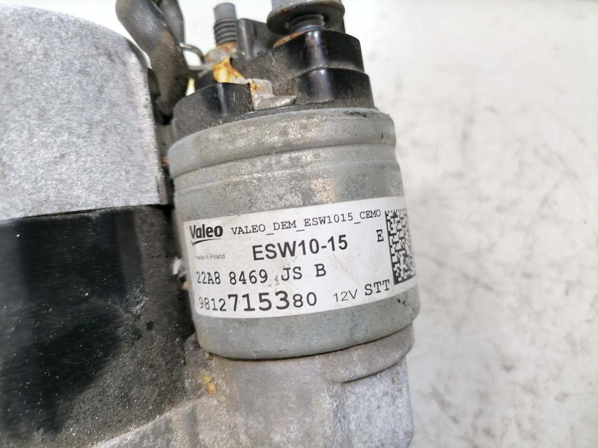 Peugeot 208 original Anlasser Starter 9812715380 1,2 61KW BJ18